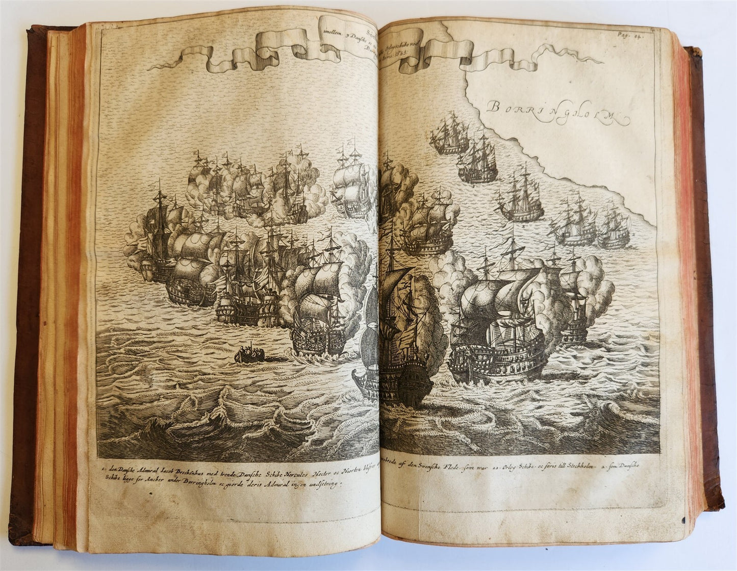 1680 CHRONICLE of DENMARK antique FULLY ILLUSTRATED rare Peder Hanson Resen