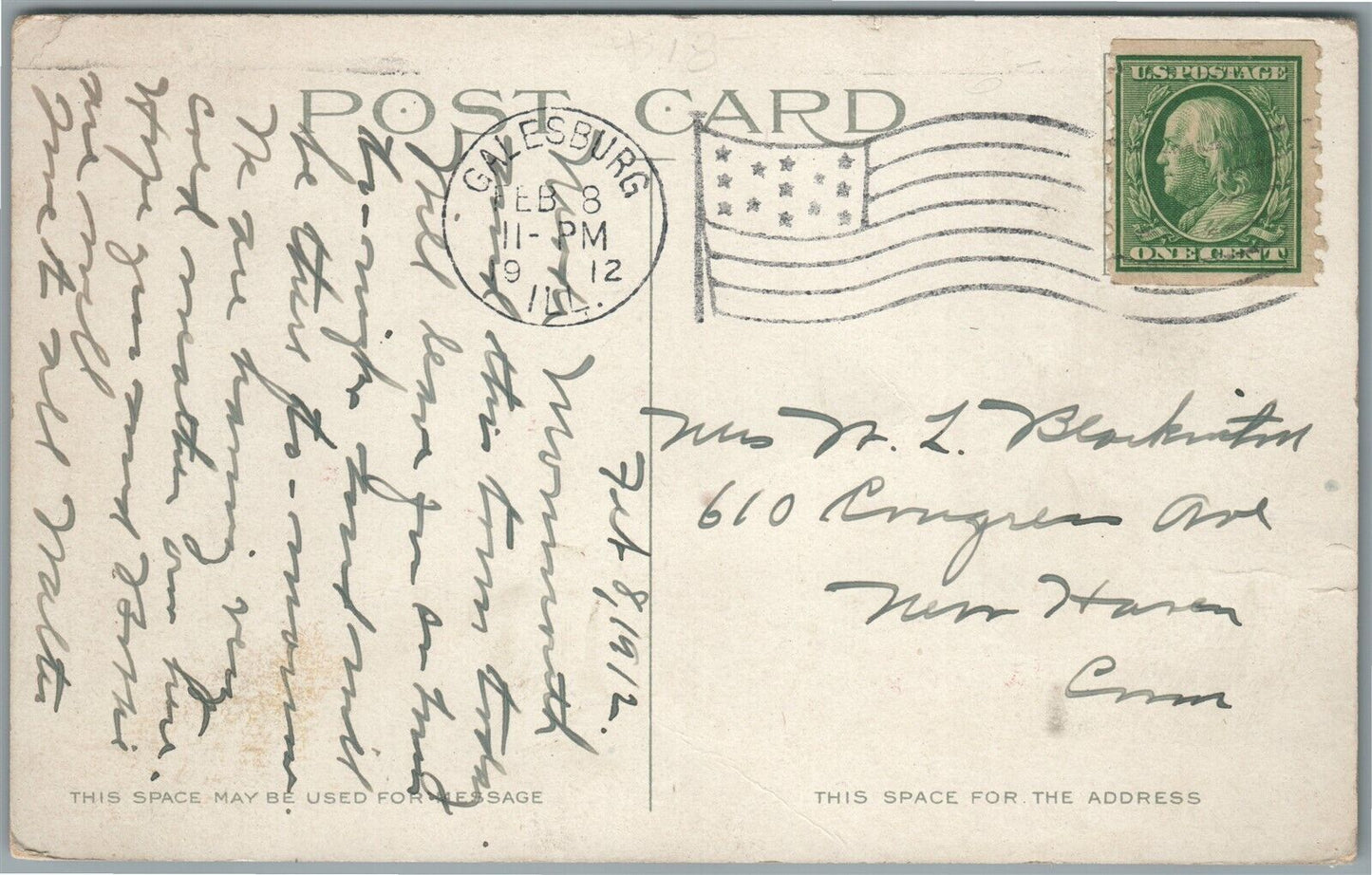 GALESBURG IL BURLINGTON ROUTE RAILROAD STATION RAILWAY DEPOT ANTIQUE POSTCARD