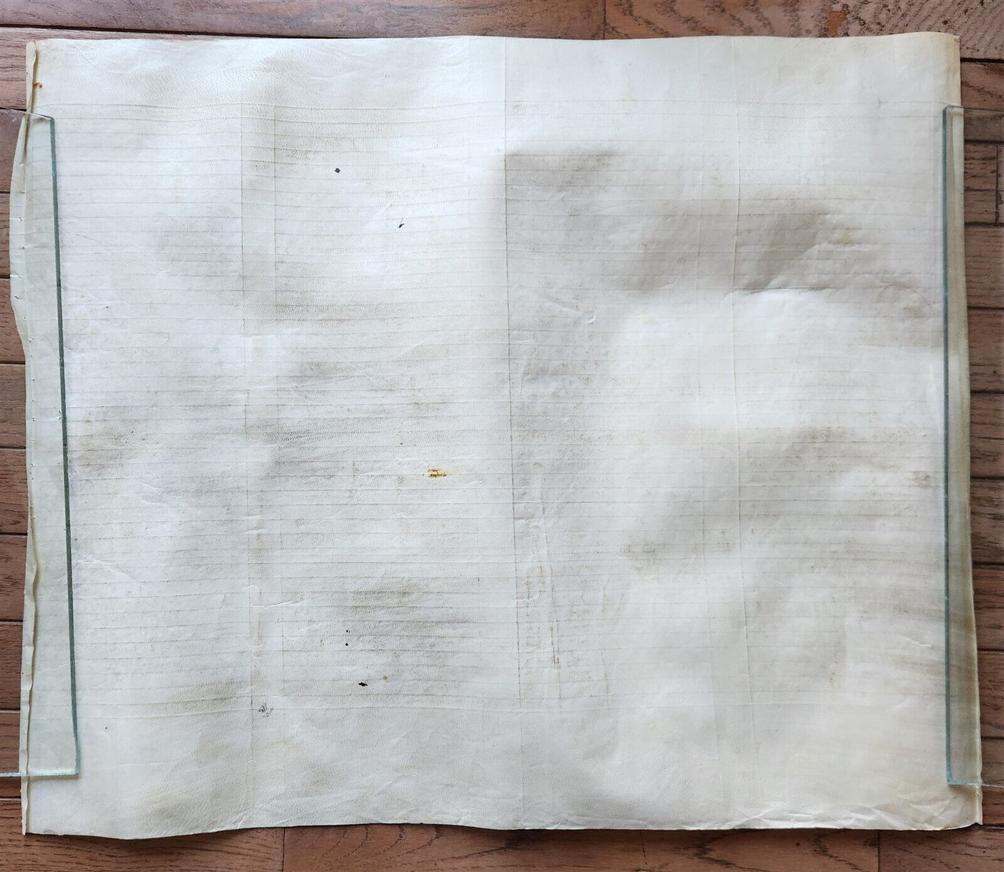 TORAH SCROLL FRAGMENT MANUSCRIPT on VELLUM antique BIBLE EXODUS 29:4-32.2