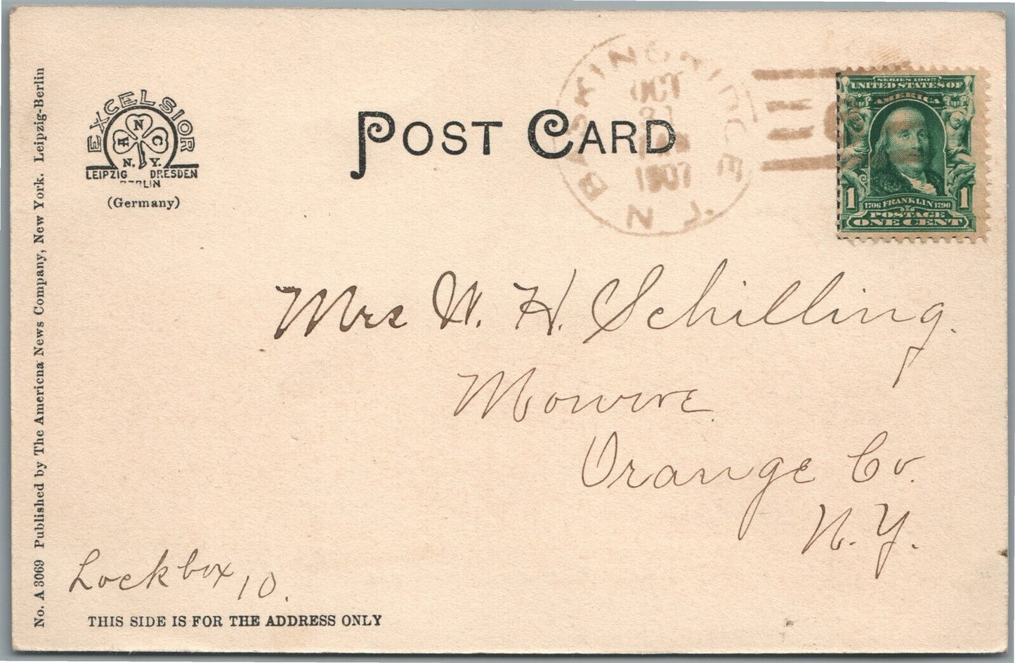 BASKING RIDGE NY PUBLIC SCHOOL ANTIQUE POSTCARD