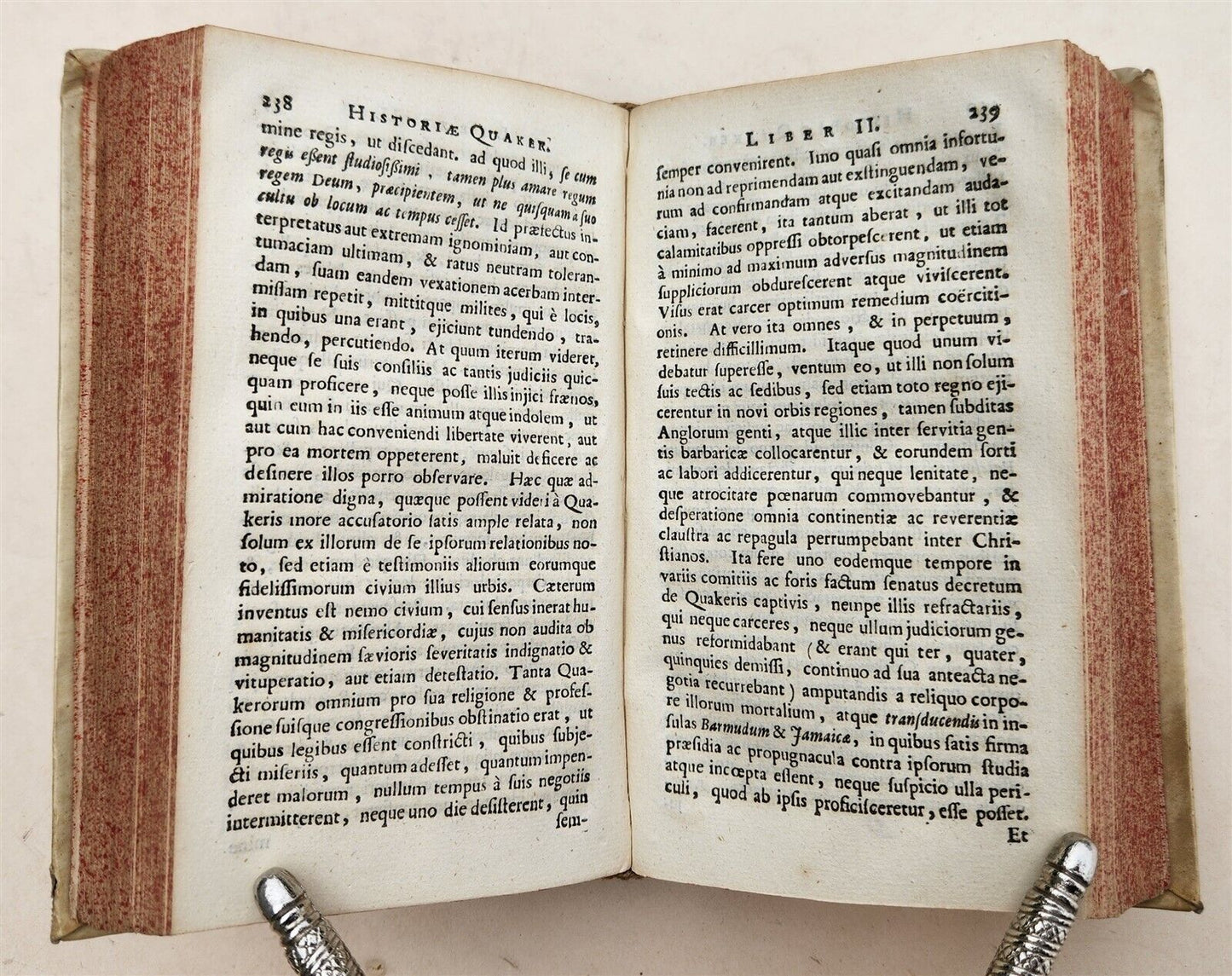 1695 HISTORIA QUAKERIANA antique VELLUM BOUND Quakers