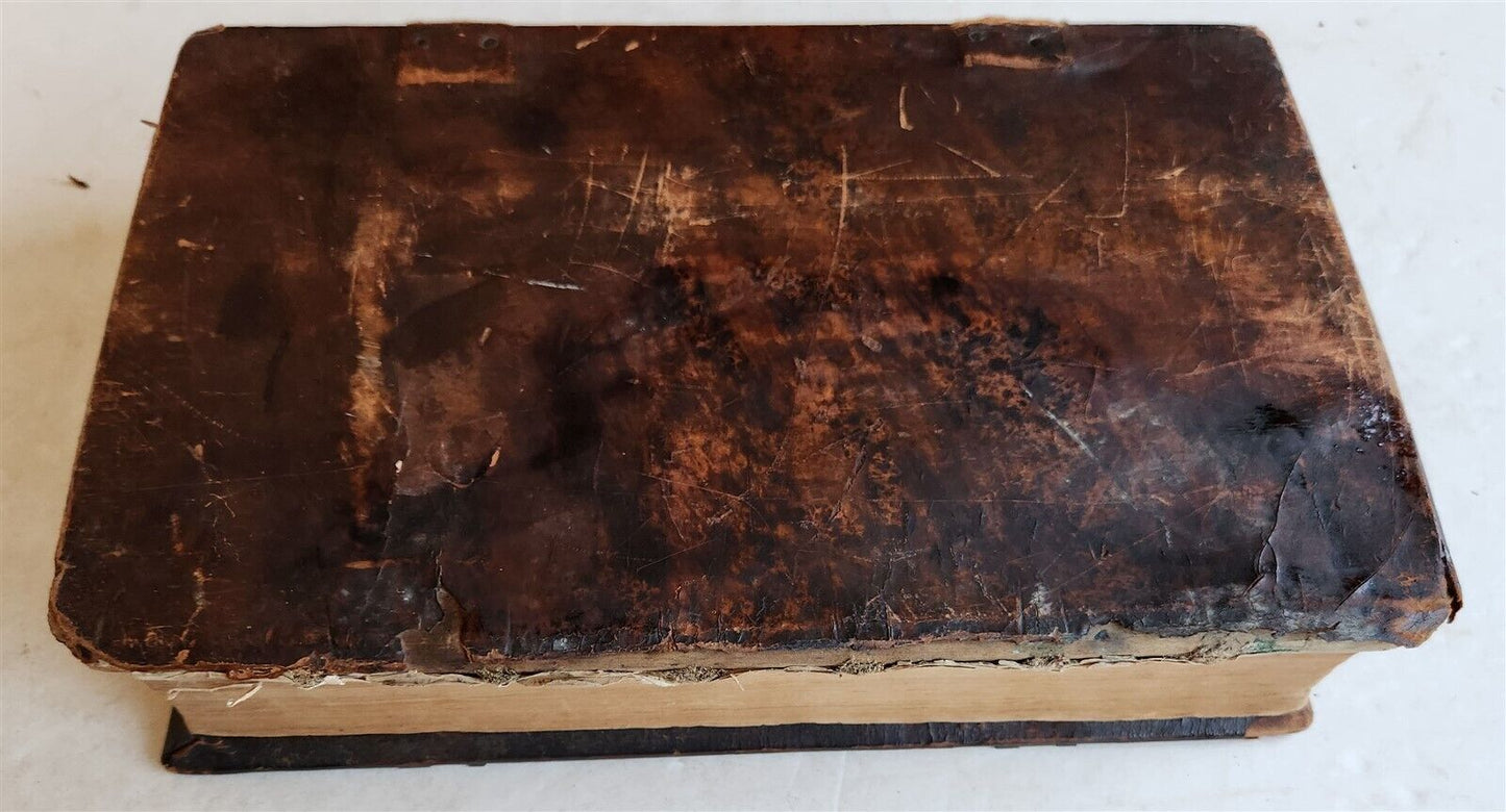 1819 BIBLE 1st Folio Ed PENNSYLVANIA GERMAN Lancaster PA JOHANN BAR antique RARE