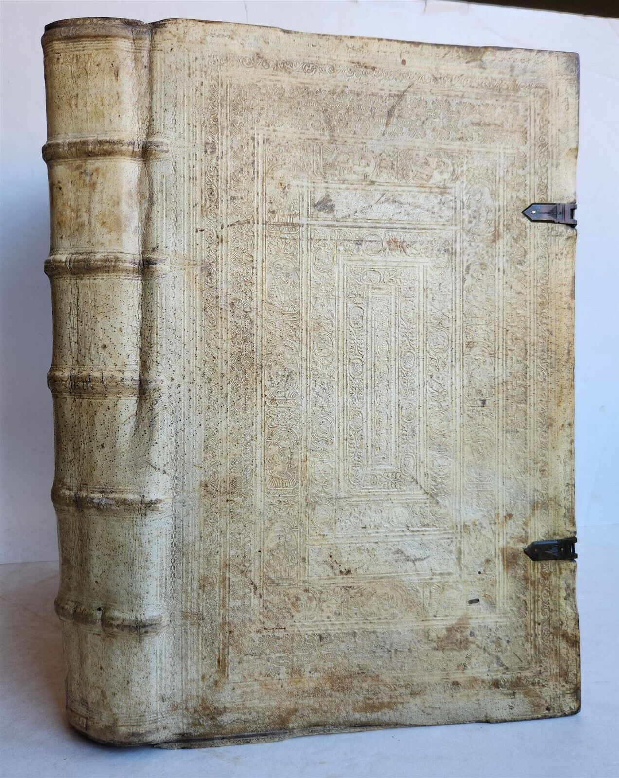 1575 IRENAEUS GREEK THEOLOGY in LATIN byantique 16th CENTURY FOLIO PIGSKIN BOUND