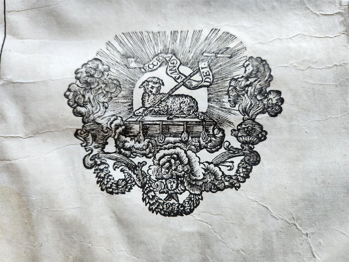 1743 MISSALE ROMANUM antique NICELY DECORATED FOLIO illustrated