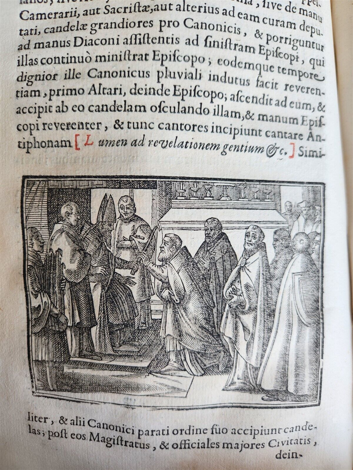 1713 CEREMONIALE EPISCOPORUM antique ILLUSTRATED VELLUM BINDING