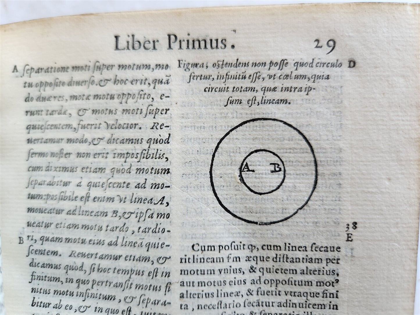 1574 ARISTOTLE antique ILLUSTRATED COSMOLOGICAL TREATISE DE COELO 16 cent VELLUM