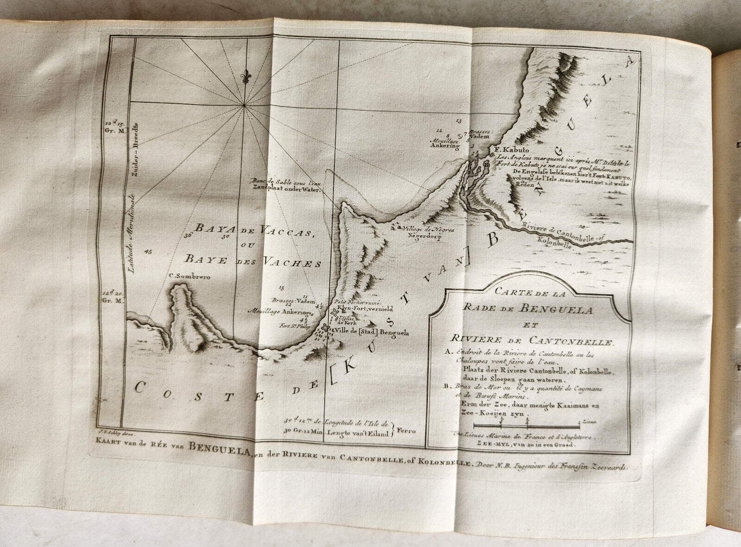 1748 TRAVELS TO AFRICA antique Histoire generale des voyages ILLUSTRATED Vol. 6