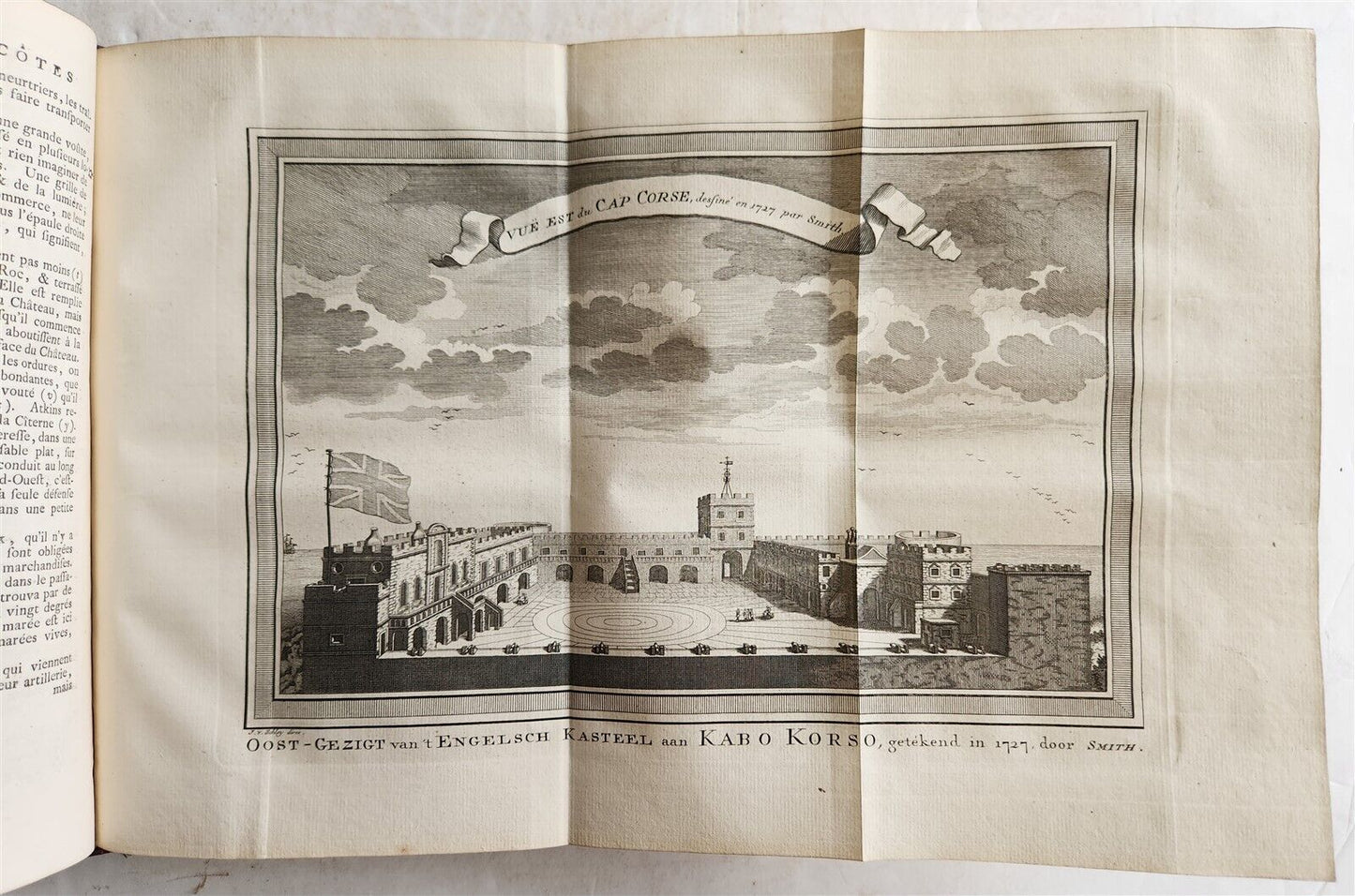 1748 TRAVELS TO AFRICA antique ILLUSTRATED Histoire generale des voyages vol. 5