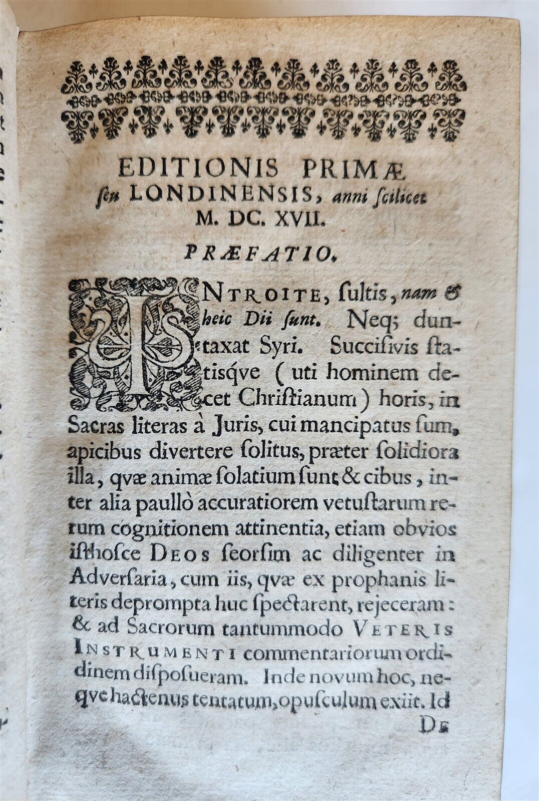 1672 ORIENTAL RELIGIONS TREATISE by JOHN SELDEN antique VELLUM BOUND