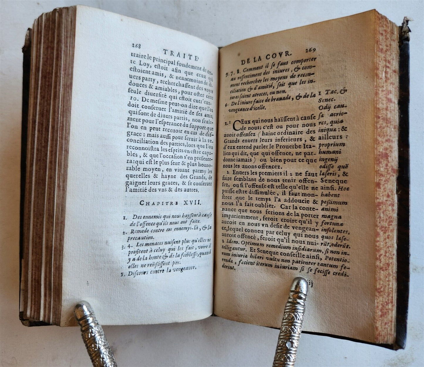1658 TRAITE de la COUR ou INSTRUCTION des COURTISANS antique in FRENCH