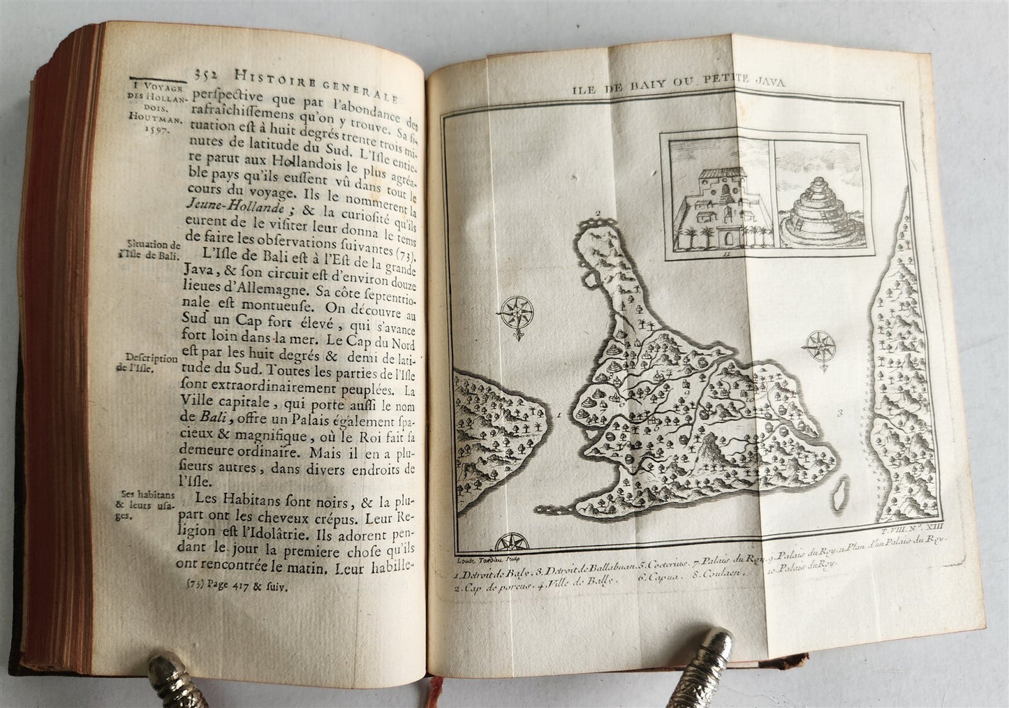 1750 HISTOIRE des VOYAGES antique V.29 INDONESIA JAVA SUMATRA ISLAND illustrated