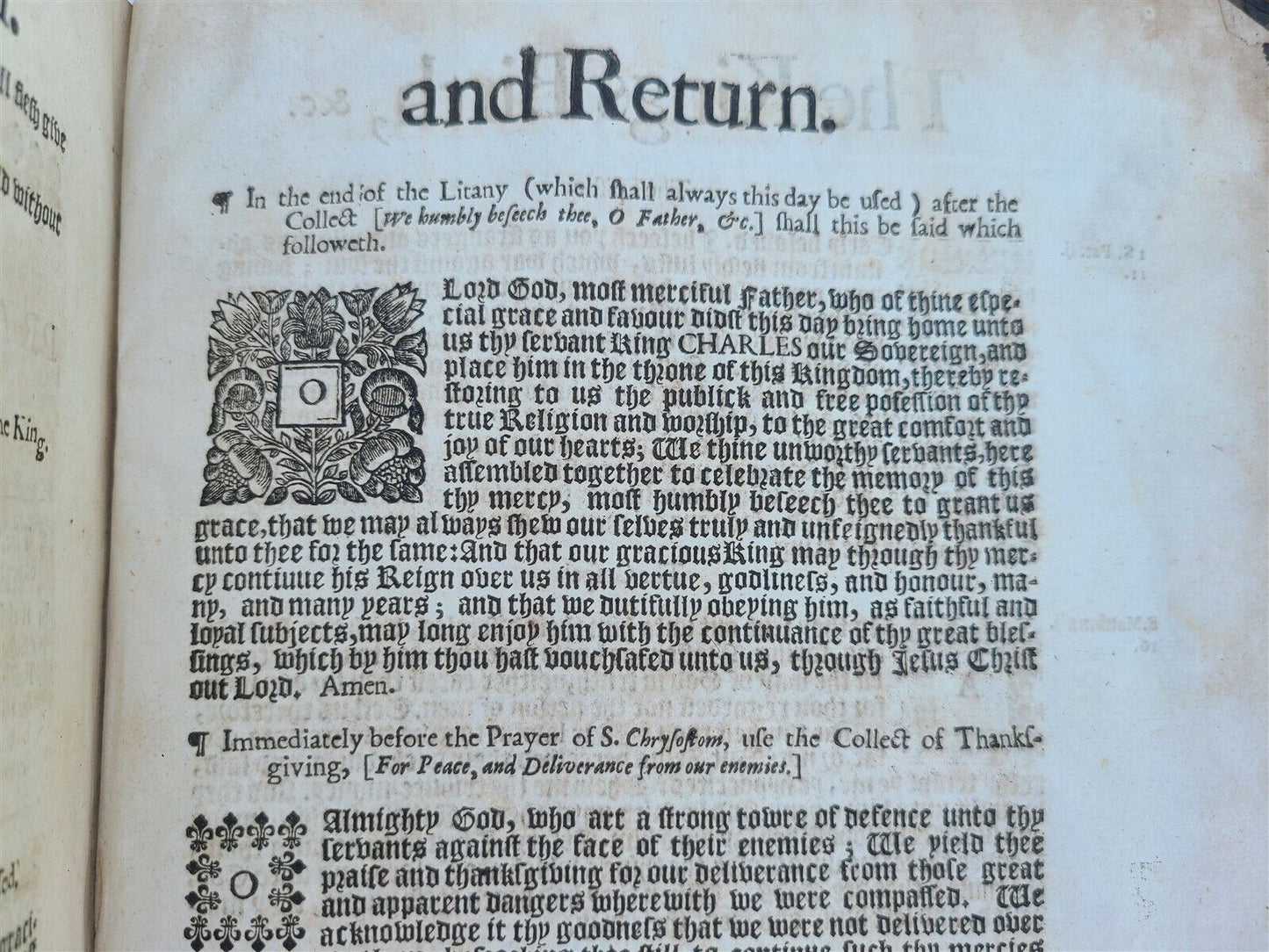 1669 BOOK of COMMON PRAYER w/ 1672 PSALTER antique FOLIO in ENGLISH rare