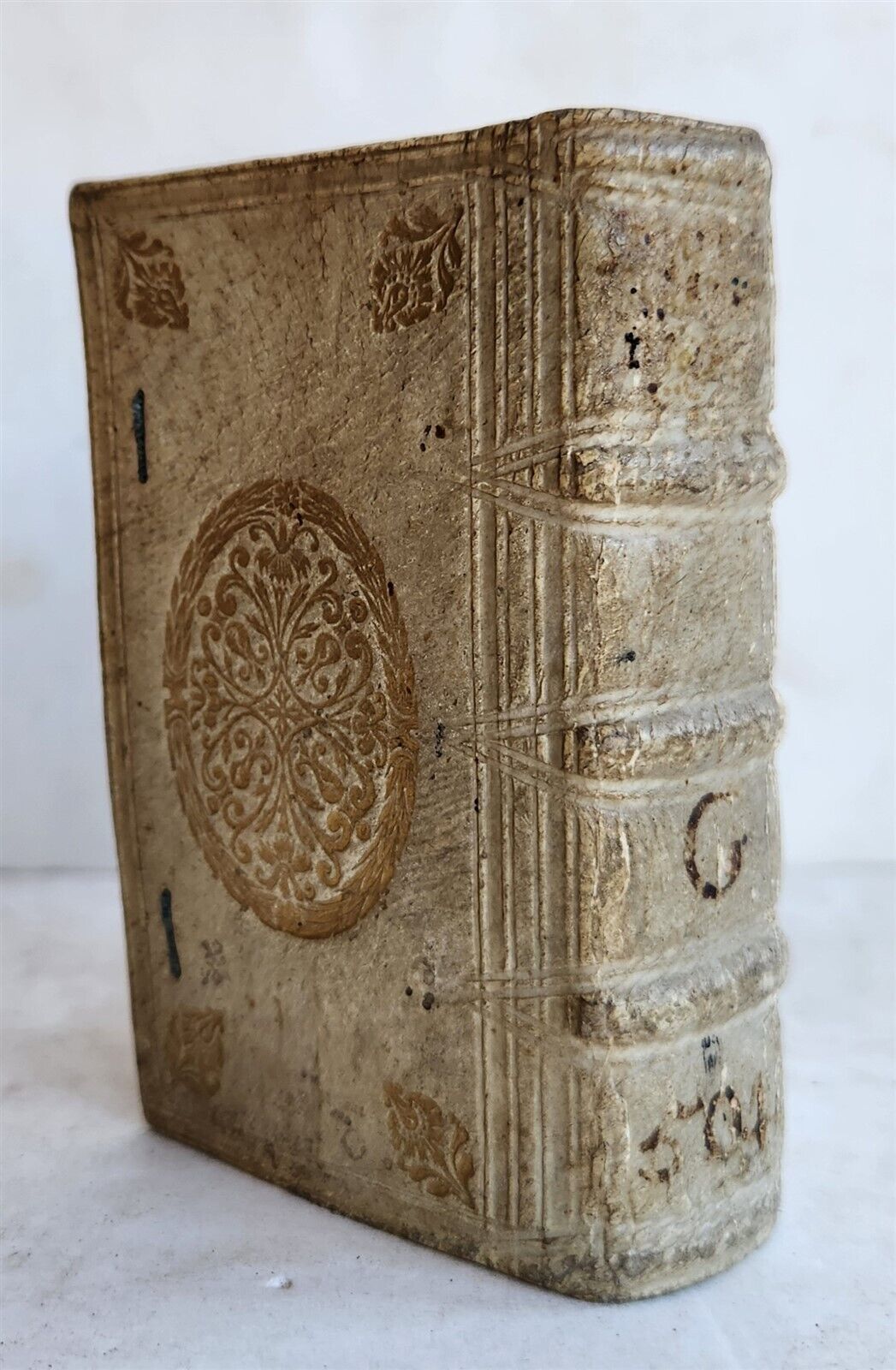 1646 SANCTAE INTENTIONES HAGIOPHILAE TRIBUS antique FABULOUS VELLUM BINDING