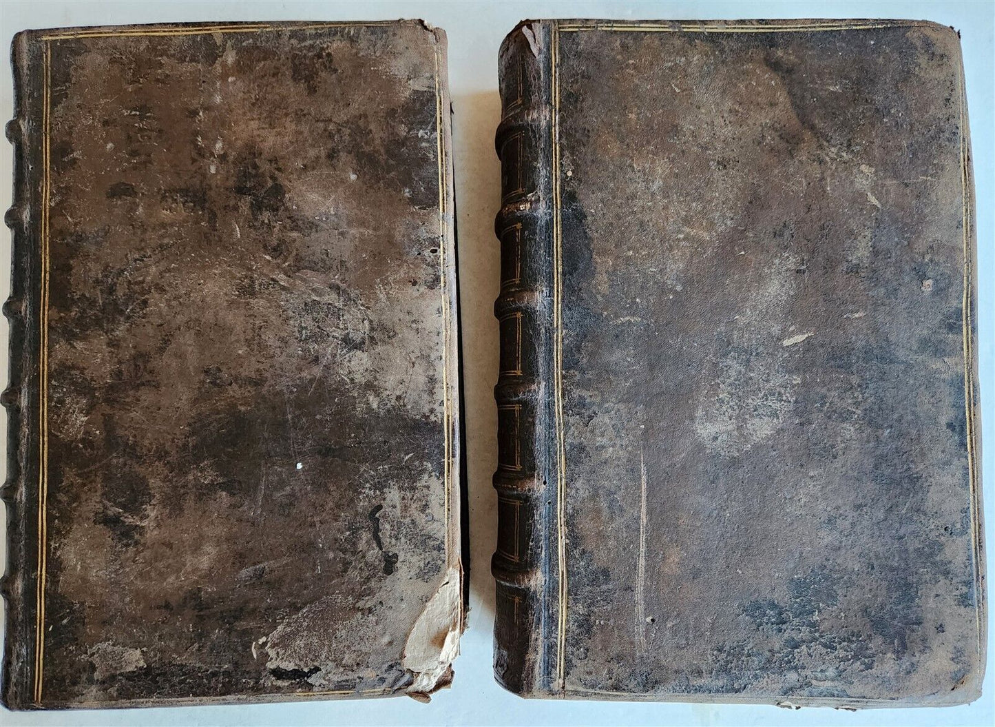 1620 PLUTARCH 2 volumes MORAL WORKS antique in GREEK & LATIN massive folio