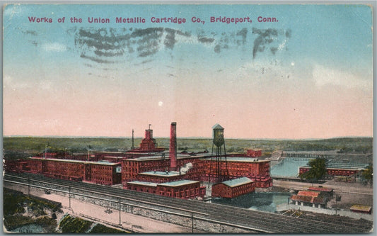 BRIDGEPORT CT METALLIC CARTRIDGE COMPANY ANTIQUE POSTCARD