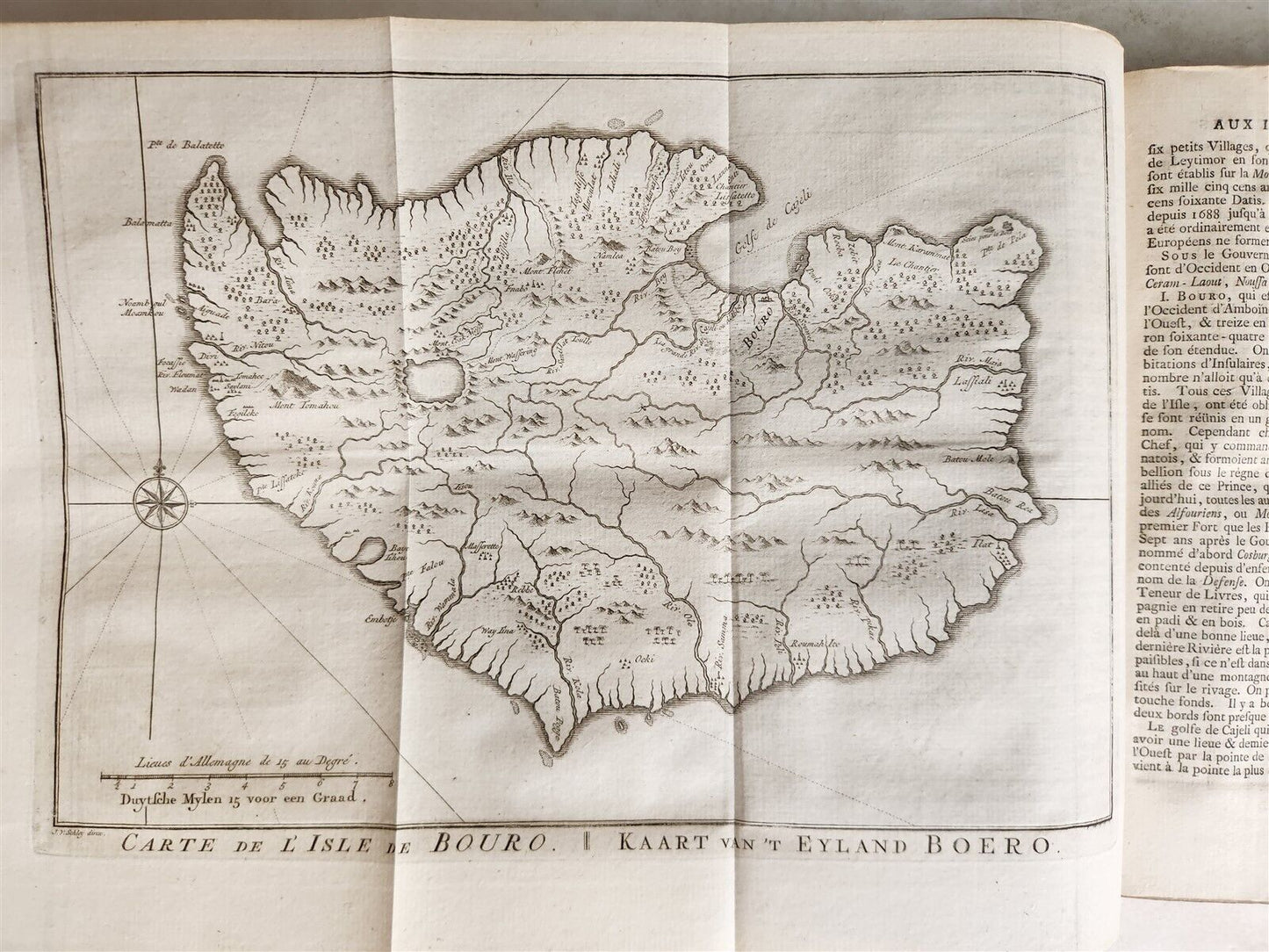 1755 TRAVELS TO EAST INDIES CEYLON antique Histoire generale des voyages ILLUSTR