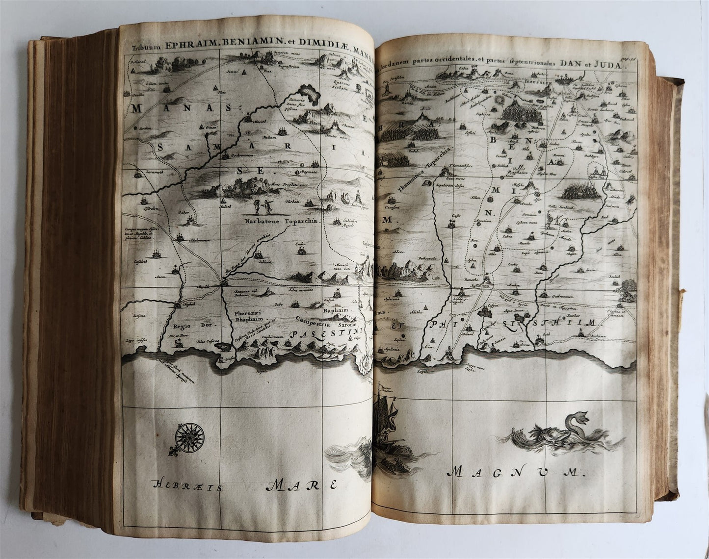 1677 TRAVELS to PALESTINE SYRIA & HOLY LAND antique FOLIO ILLUSTRATED w/ MAPS