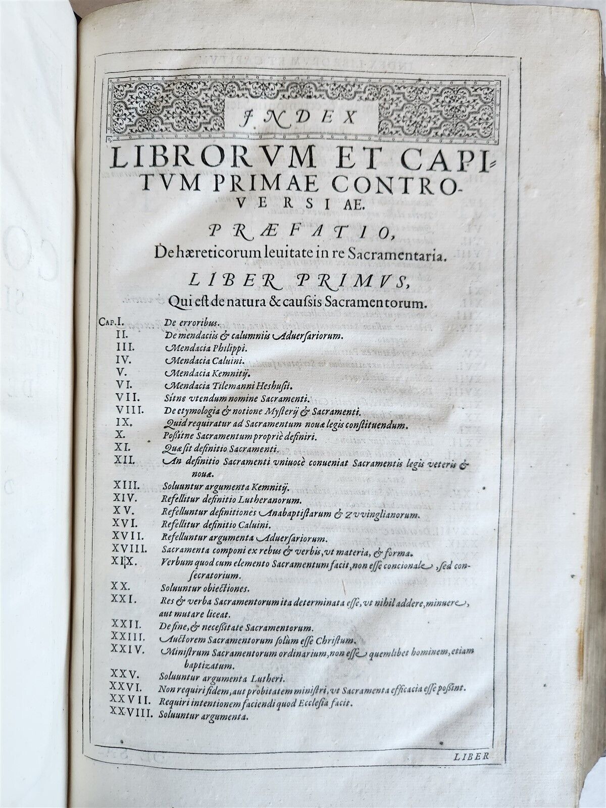 1588 DISPUTATIONES AGAINST HERETICS ROBERTI BELLARMINI antique PIGSKIN FOLIO v.2