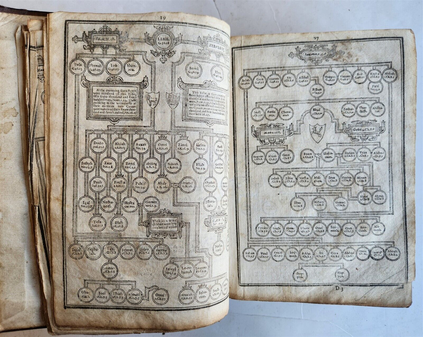 1629 BIBLE in ENGLISH antique ILLUSTRATED Old & New Testament