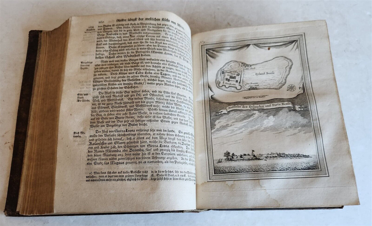 1748 HISTORY of TRAVELS Guinea Benin & Sierra Leone antique ILLUSTRATED