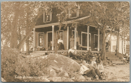 CAMP BLENNERHASSETT WV ANTIQUE REAL PHOTO POSTCARD RPPC