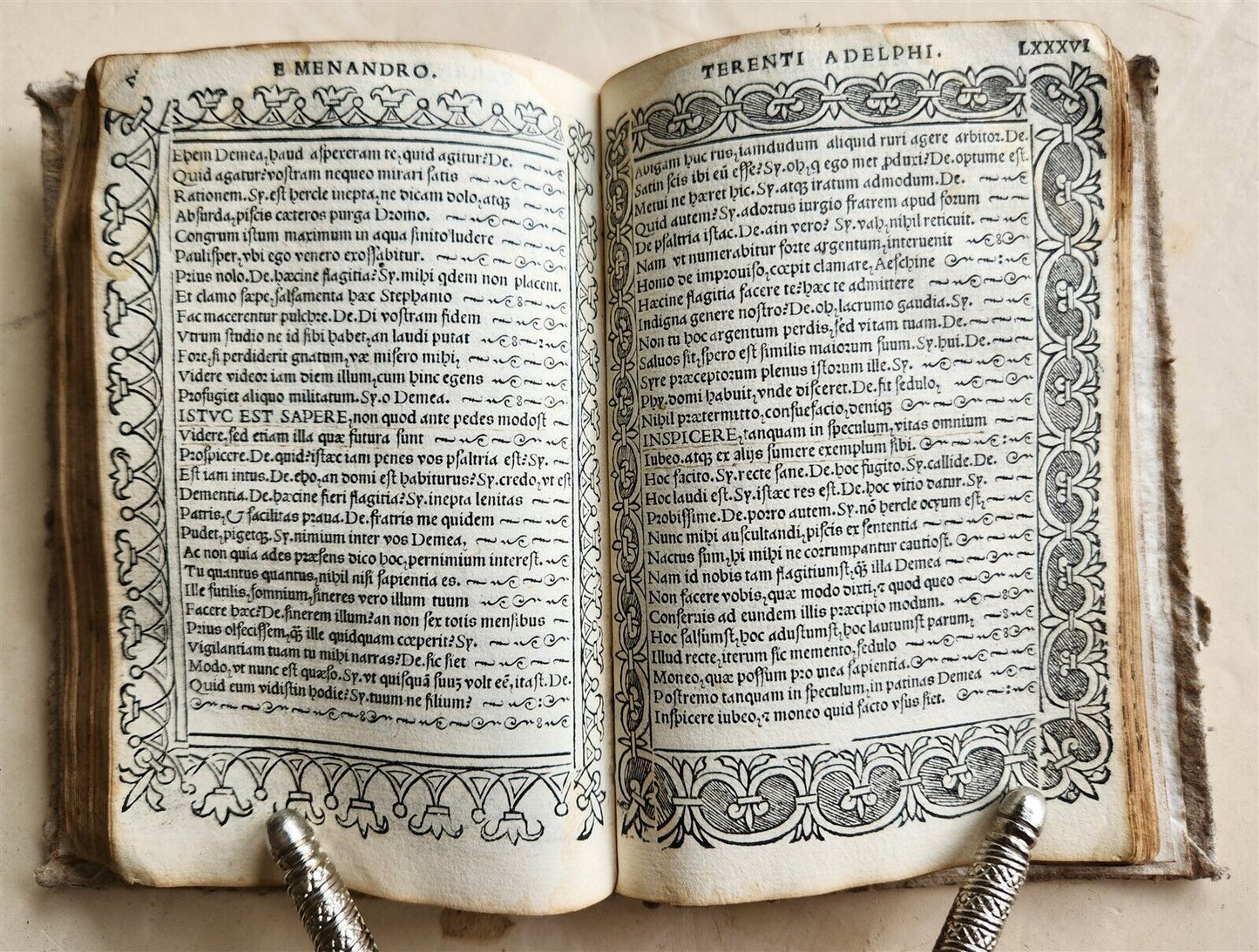 1511 POST-INCUNABULA EDITION of TERENCE antique RARE