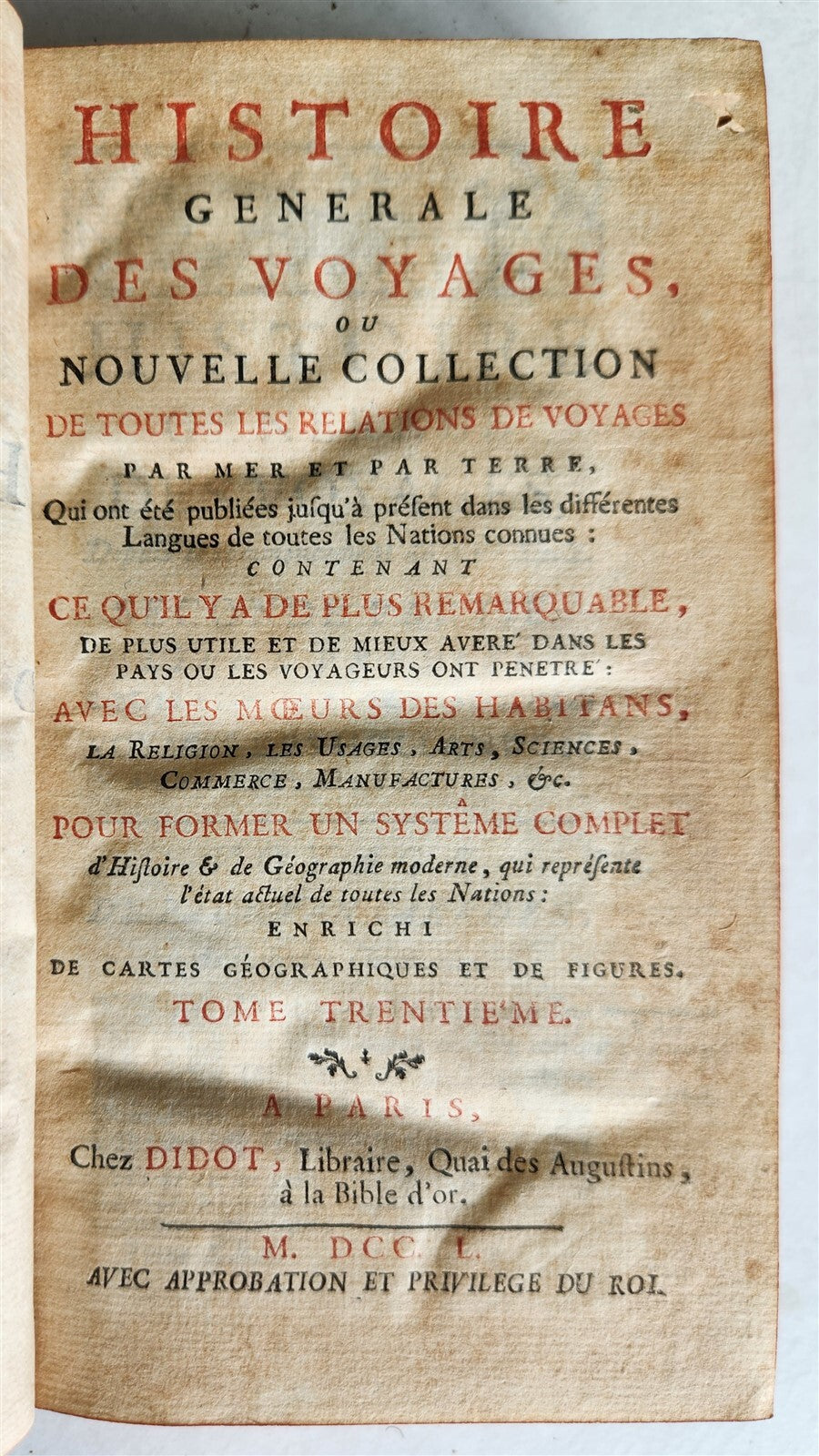 1750 HISTOIRE des VOYAGES antique illustrated PAUL CAERDEN GOA MALDIVES TRAVELS