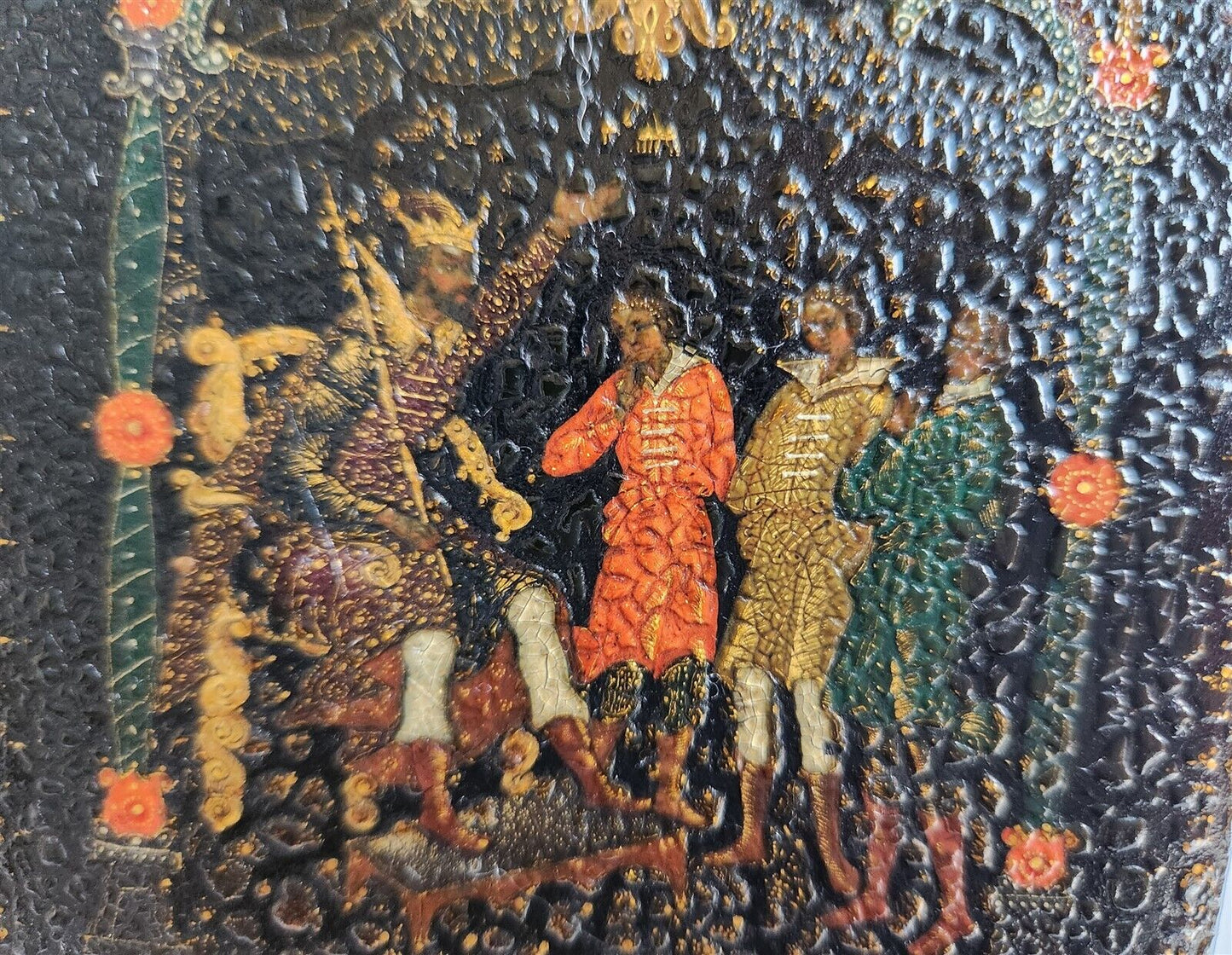 RUSSIAN PALEKH SCHOOL AMAZING QUALITY VINTAGE pre-WAR LACQUER BOX