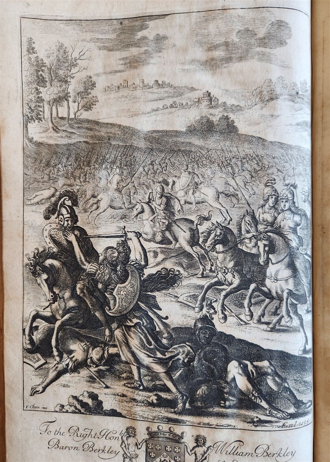 1697 WORKS of VIRGIL by DRYDEN antique ILLUSTRATED w/ 101 AMAZING PLATES