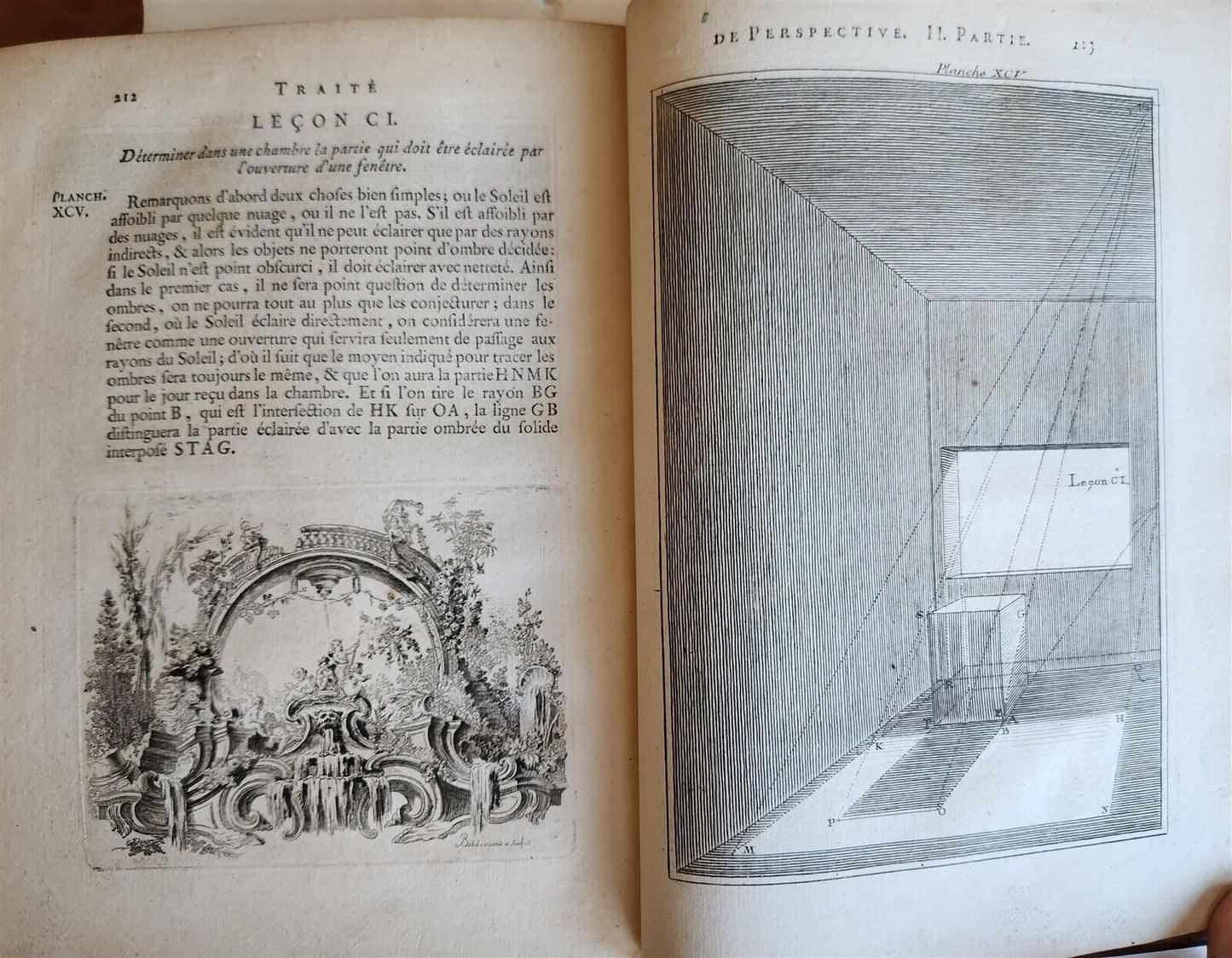 1750 TREATISE on PERPECTIVE for USE of ARTISTS antique ILLUSTRATED w/ 110 PLATES