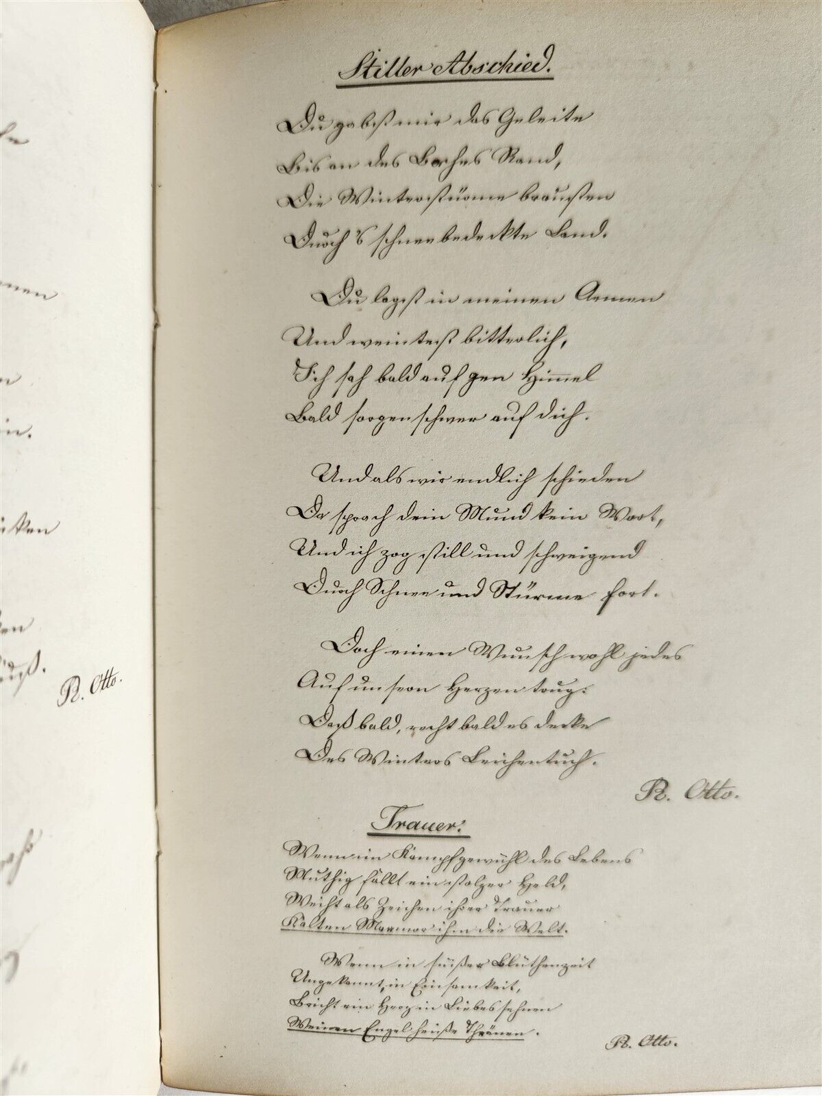 1880s ALBUM AMICORUM - MANUSCRIPT BOOK in GERMAN POETRY antique 166 pages