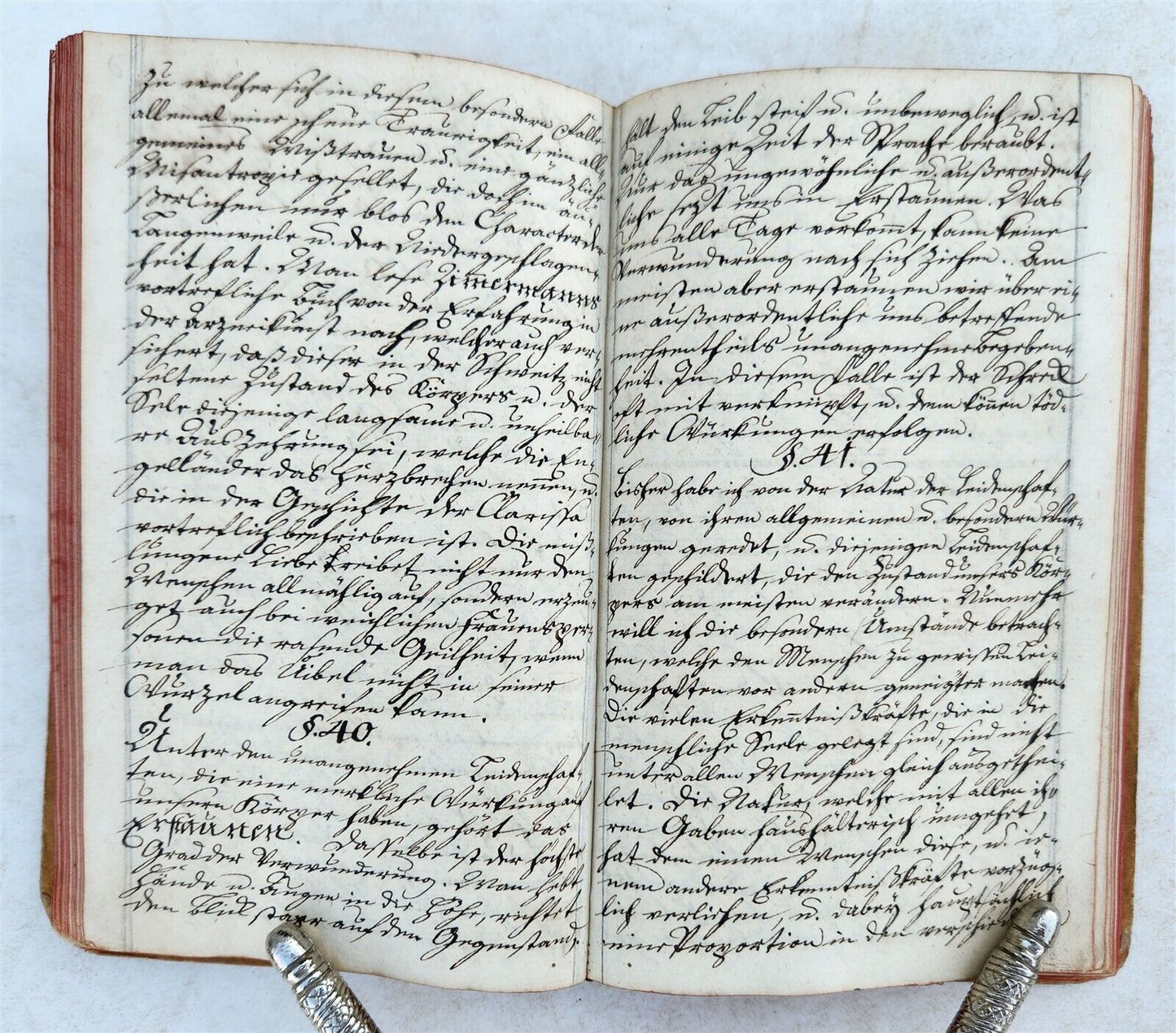 1800s GERMAN MANUSCRIPT BOOK MEDICAL MORAL TREATISE antique