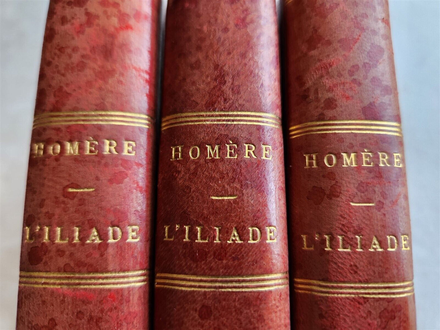 1804 L'ILIADE D'HOMERE by P.J. Bitaube antique 3 VOLUMES in FRENCH