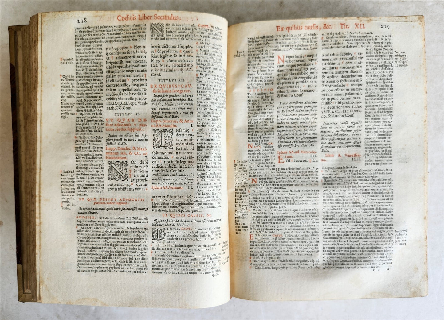 1591 LAW BOOK in LATIN Codicis Domini Iustiniani antique 16th CENTURY
