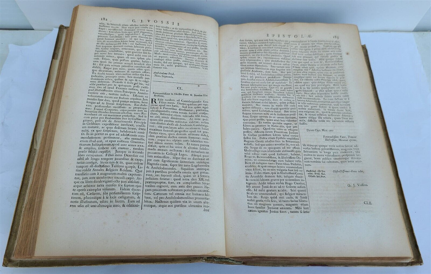 1690 Gerardus Vossius VELLUM FOLIO antique Clarorum Virorum ad eum Epistoae