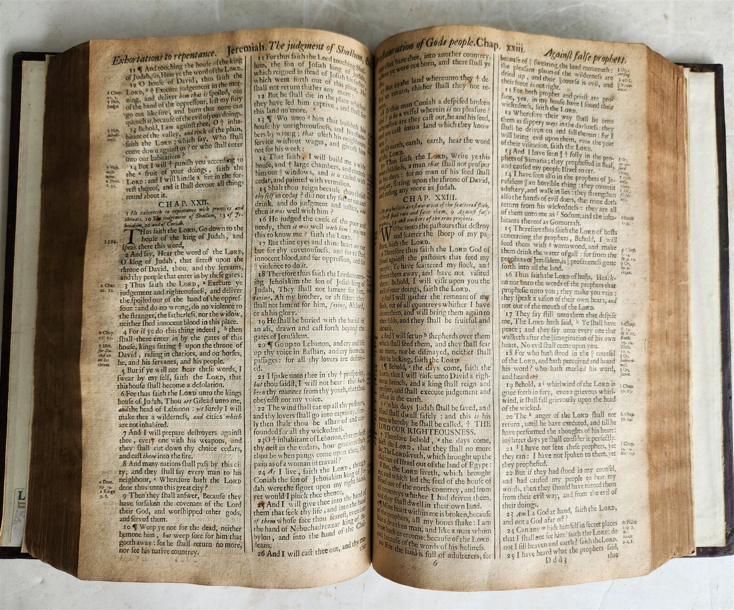 1688 BIBLE in ENGLISH KING JAMES FOLIO antique OLD & NEW TESTAMENT