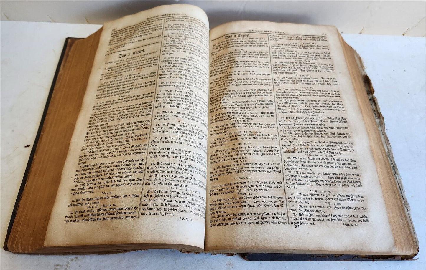 1819 BIBLE 1st Folio Ed PENNSYLVANIA GERMAN Lancaster PA JOHANN BAR antique RARE