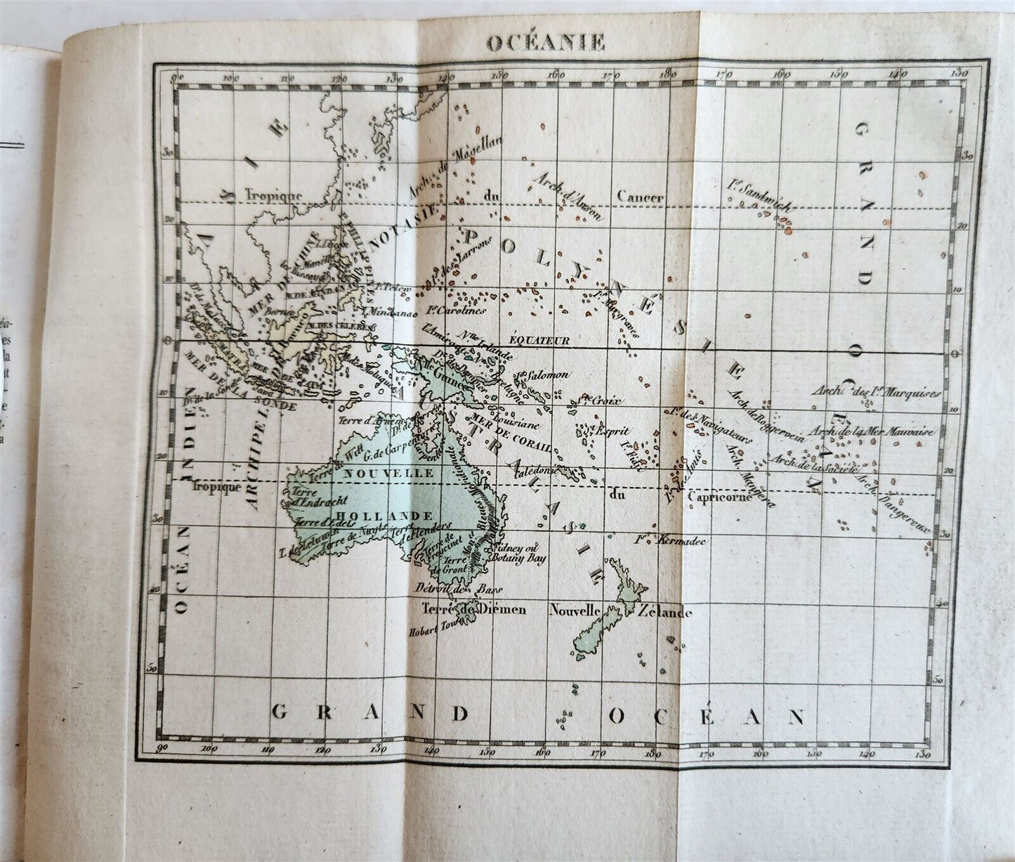 1828 GEORGAPHY in FRENCH antique ILLUSTRATED w/ 8 MAPS