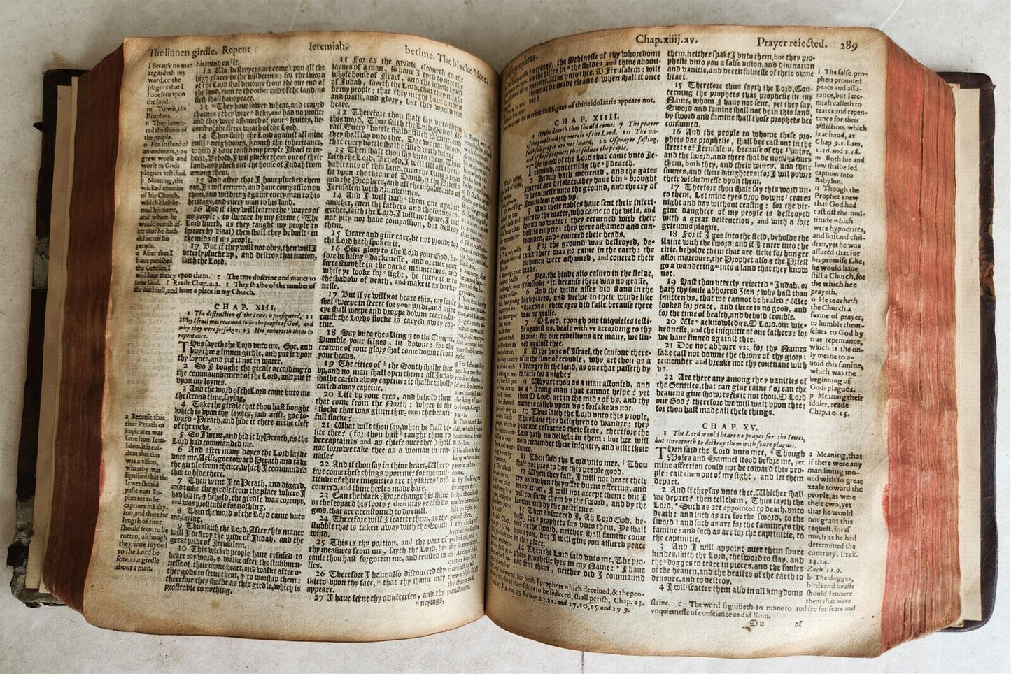 1608 BREECHES BIBLE in ENGLISH antique Old & New Testament LONDON ROBERT BARKER