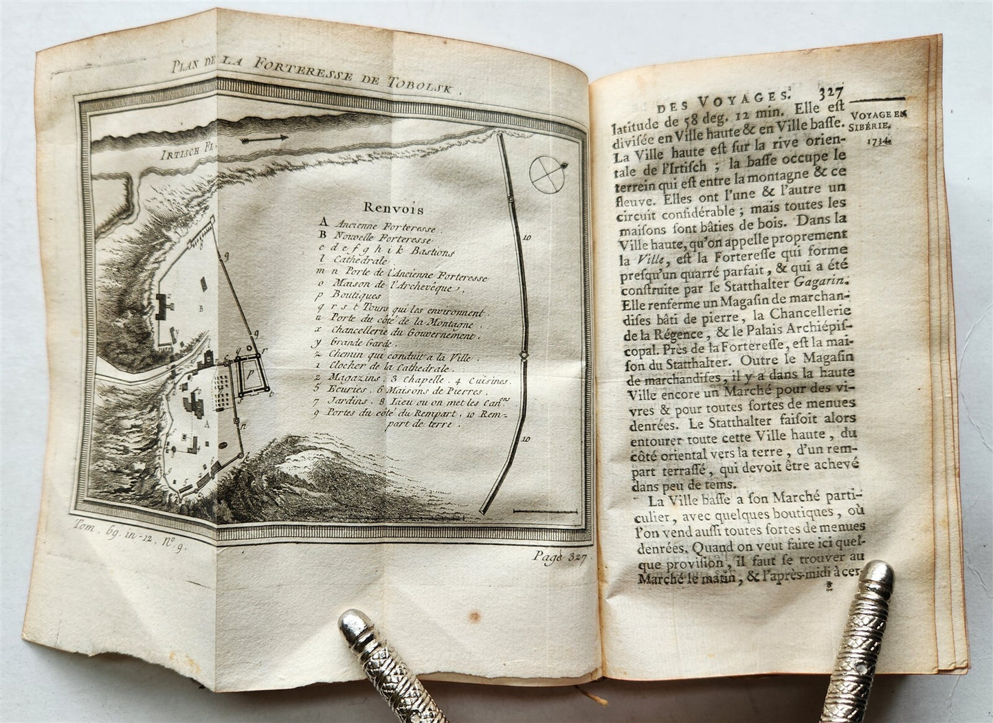 1768 HISTOIRE des VOYAGES VOL.69 antique illustrated ICELAND & SIBERIA RUSSIA