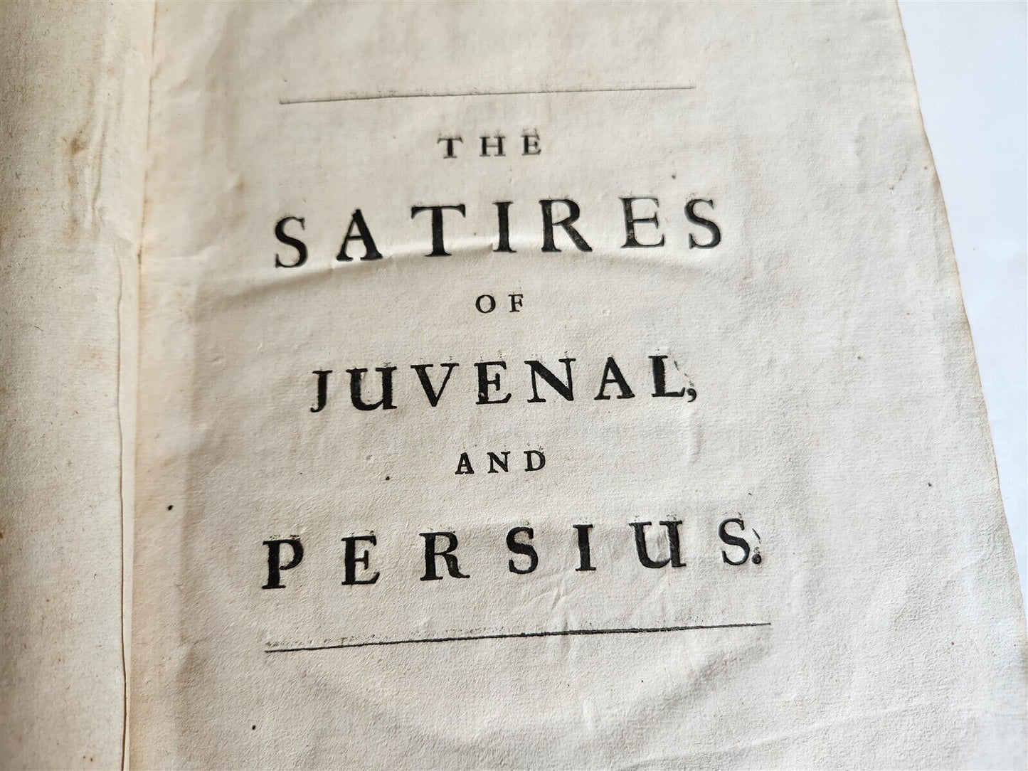 1693 JUVENAL & PERSIUS THE SATYRES 1st DRYDEN EDITION antique FOLIO in ENGLISH