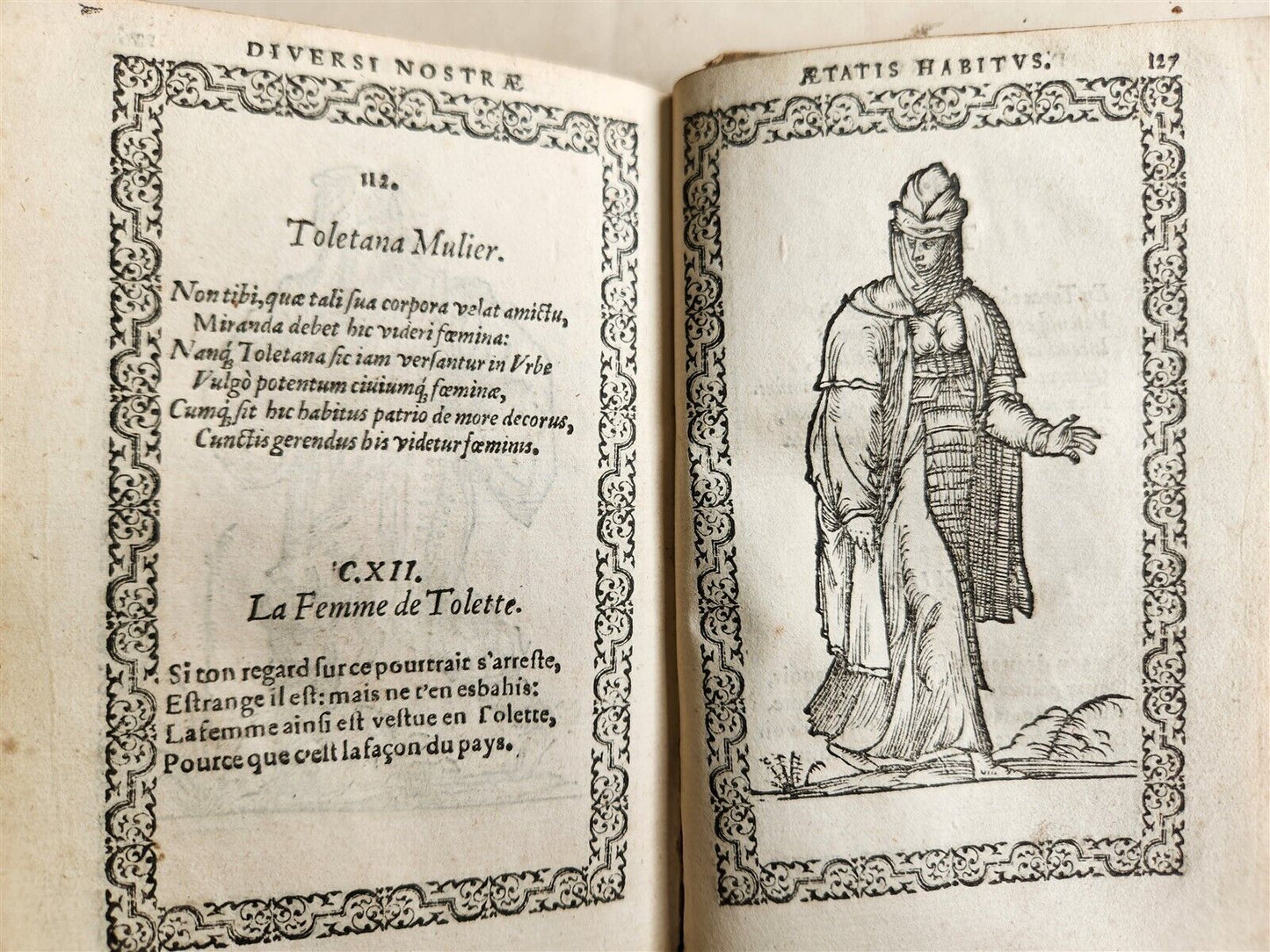 1572 FAMOUS COSTUME WORK Jacobi Sluperii antique ILLUSTRATED w/119 WOODCUTS RARE