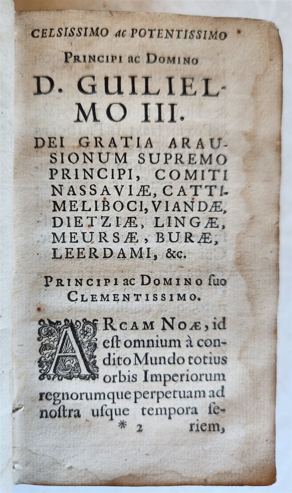 1666 NOAH'S ARK HISTORY of EMPIRES & KINGDOMS antique vellum bound
