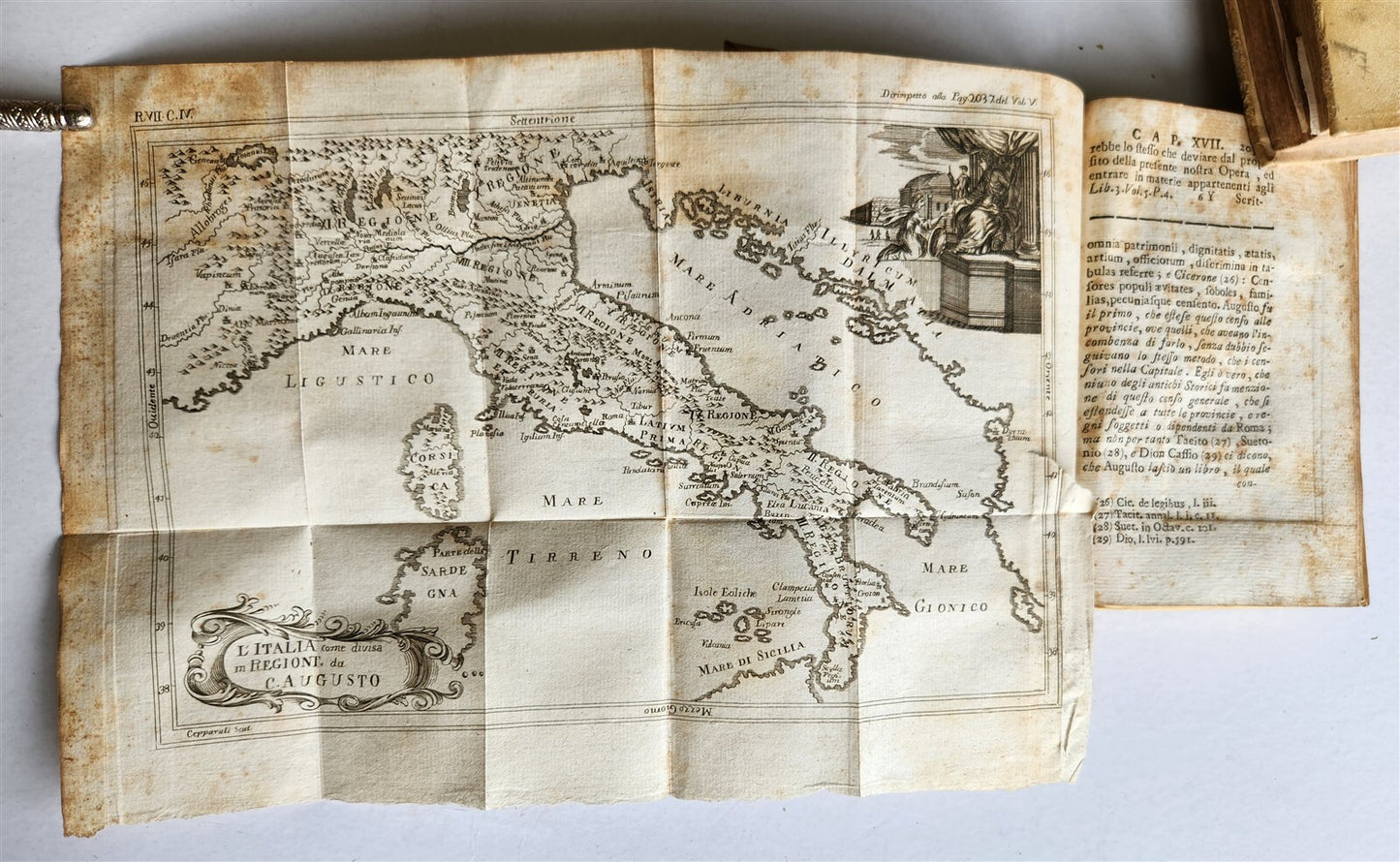 1741 UNIVERSAL HISTORY 7 VOLUMES antique ILLUSTRATED w/ MAPS in ITALIAN vellum