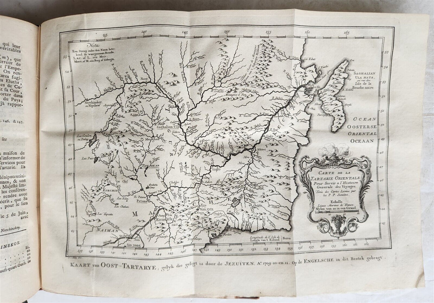 1749 TRAVELS TO CENTRAL ASIA & CHINA antique Histoire generale des voyages vol.9