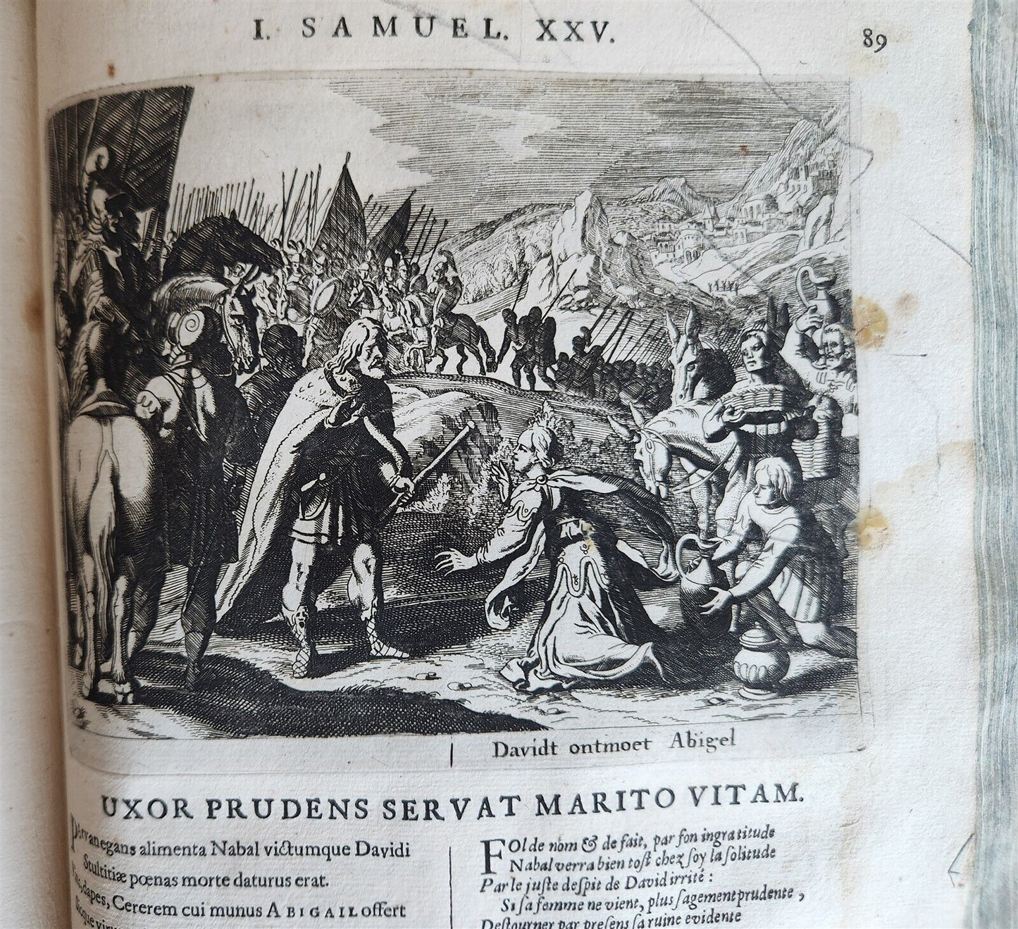 1659 FIGURES OF THE BIBLE in DUTCH antique ILLUSTRATED w/ 233 ENGRAVINGS vellum
