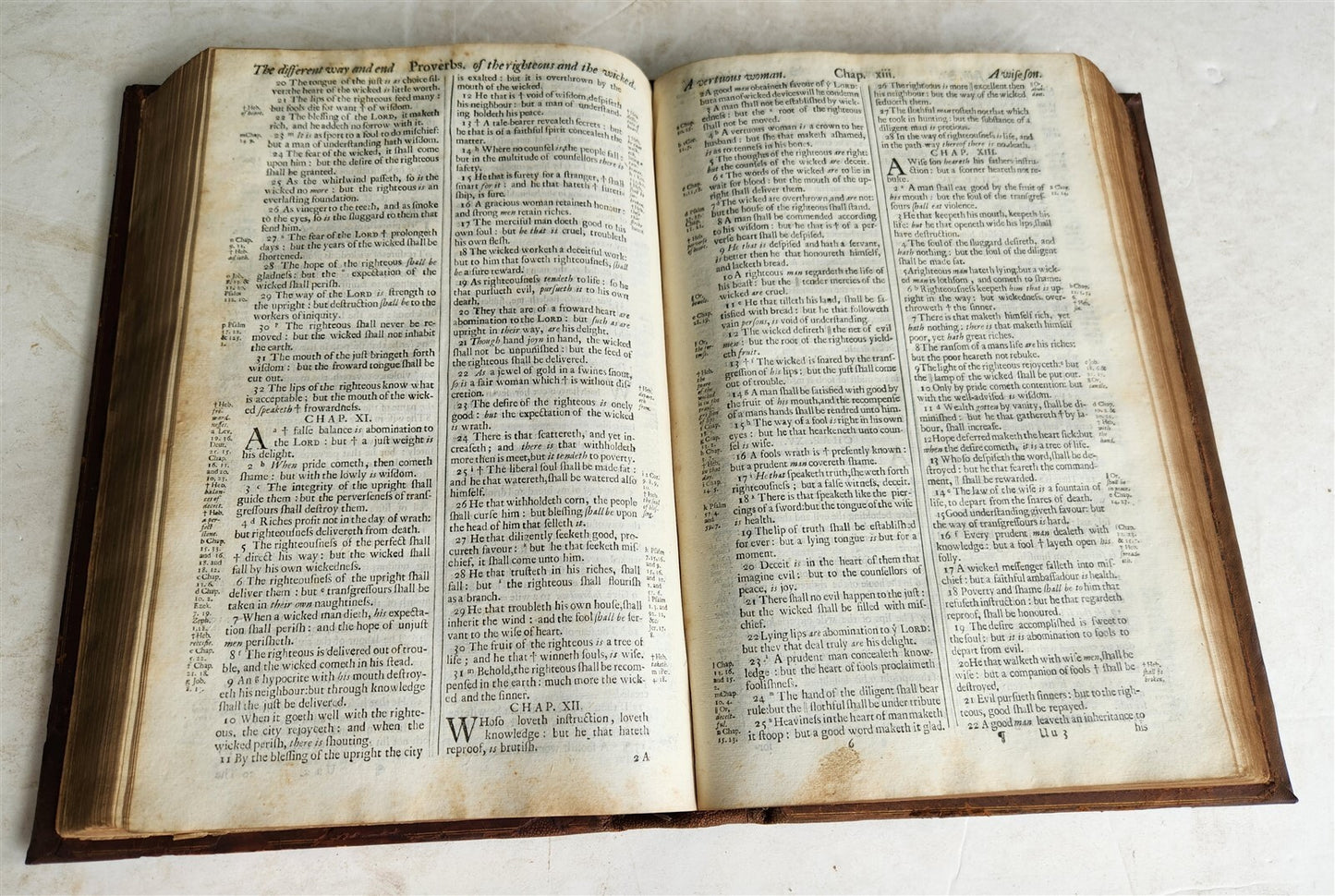 1688 BIBLE in ENGLISH FOLIO antique OLD & NEW TESTAMENT 17th CENTURY Oxford