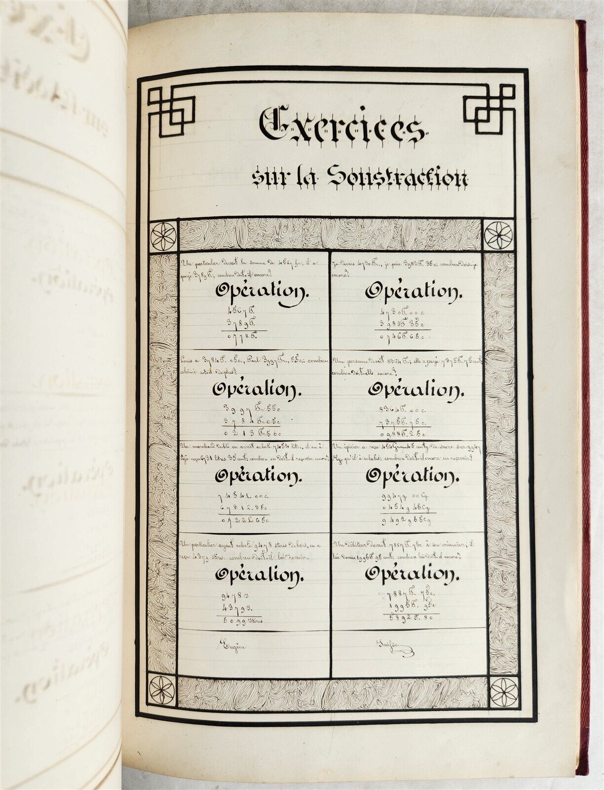 1840 MANUSCRIPT in FRENCH antique FOLIO 57 leaves