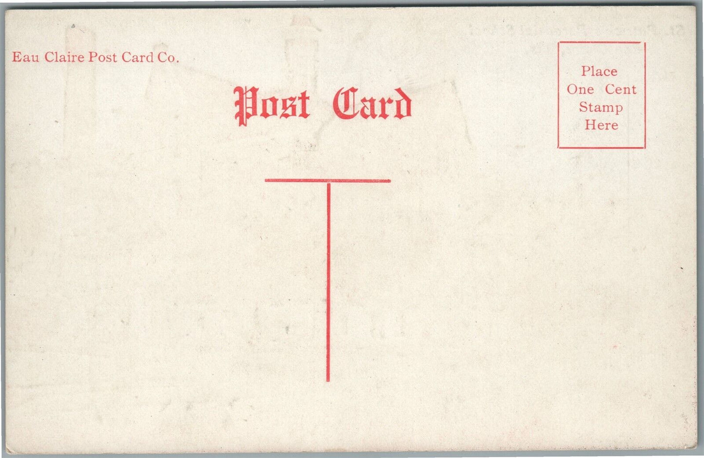 EAU CLAIRE WI ST.PATRICK'S PAROCHIAL SCHOOL ANTIQUE POSTCARD