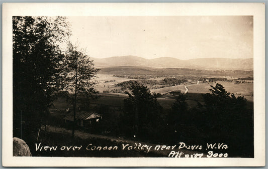 CANAAN VALLEY NEAR DAVIS WV VINTAGE REAL PHOTO POSTCARD RPPC